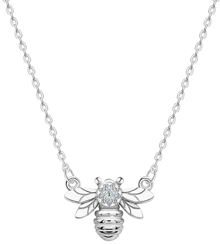 KristLand 925 Sterling Silber Einfache Halskette Verstellbare Kette Design Anhänger Zarte Halsreif für Freundin/Frau/Tochter Cactus