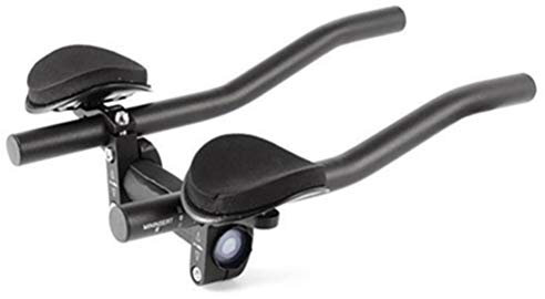 TT Handlebar Aero Bars, Aluminum Alloy Triathlon Cycling Aerobars with Sponge Cushions (As Shown)