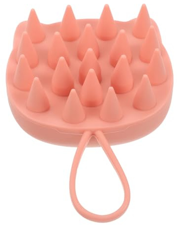LRXIYODE Cepillo Masajeador de Silicona para Cabelludo Exfoliador y Peine Champú Suave para Limpieza Profunda y Masaje Diseño Compacto y Seguro para Uso Seco y Mojado