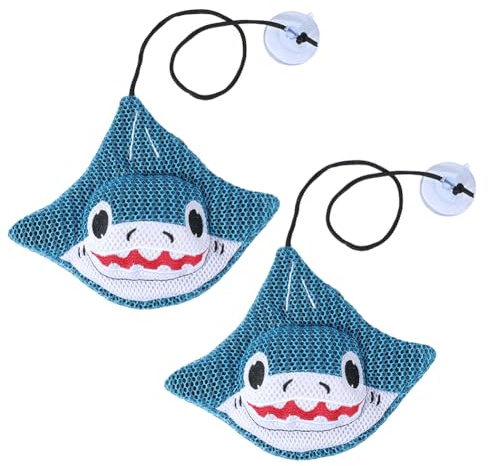 arricraft 2 absorbeur de Saletés pour Spa Dispositif D'Aspiration des Eaux Usées en Nylon en Forme de Requin pour Spa Accessoires de Nettoyage pour Jacuzzis et Baignoires Gonflables (23.2 Pouce)