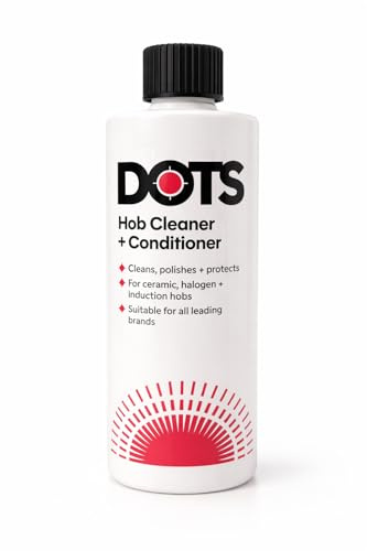 Dots Hob Cleaner & Conditioner, 100% Natural, for Ceramic Halogen and Induction Hobs, 250ml