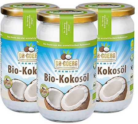 Dr. Goerg Premium Bio-Kokosöl, 3er Pack (3 x 1 l)