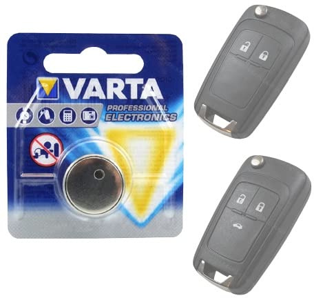 Autoschlüssel Batterie Knopfzelle passend für Opel Astra J Corsa E Insignia Meriva B Vectra