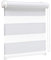 Victoria M. Zevra Tenda a Rullo Doppia Giorno e Notte senza Fori, Strisce Filtranti e Oscuranti, per Porte e Finestre, 55 x 230 cm, Bianco