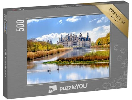 puzzleYOU: Puzzle 500 Teile „Schloss Chambord, königliches Schloss im Loiretal, Frankreich“ – aus der Puzzle-Kollektion Loire