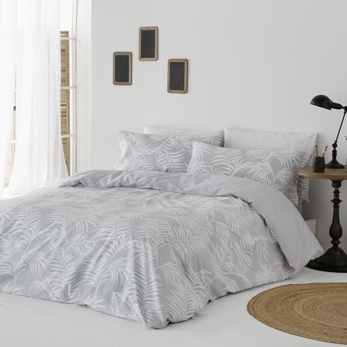 COTTON ARTean Funda Nórdica 140x200 Algodón Orgánico Orio Gris