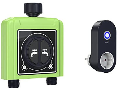 Smart Garden Bewässerungssystem mit zwei Anschlüssen, Zeitprofilerstellung & Bedienung per App – WLAN Bewässerungscomputer plant Bewässerung