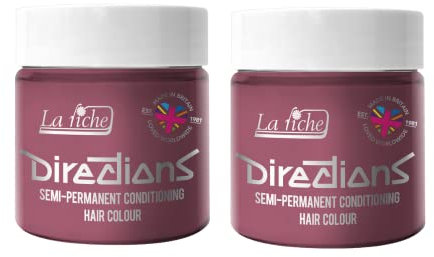 La Riche Directions Semipermanente Haarfarbe 100 ml Dose 2er-Pack (Pastel Rose)