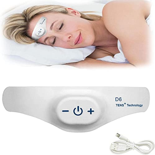 Hikaka Dreamate TENS + Massaggiatore per il sonno con sollievo dal mal di testa, massaggiatore elettrico, dispositivo di aiuto al sonno microcorrente Strumento per l'insonnia Sollievo dalla pressione