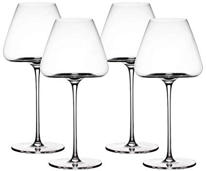 Copa de cristal Copas de vino tinto Juego de copas de vino grandes Copa de vino Diseño ultra elegante Ideal para ocasiones especiales Bar en casa Picnic Copas de vino (Calidad: 6) (Blanco, rojo 4)
