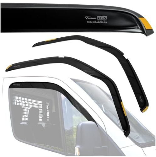 HEKO Kompatibel mit Renault Master 2010-2024 Seitenscheiben-Windabweiser; Vorne; 2 Stk.; Regenabweiser, Windabweiser, Getönt, Stromlinienförmig; Einfache Montage; Schutz vor Wind und Regen