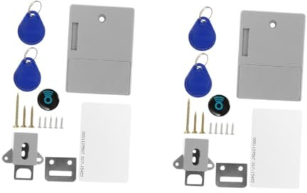 Hemobllo 2stücke Titel Elektronisches Rfid Schloss Für Schränke Unsichtbares Induktionsschloss Ohne Bohren Für Dicke Platten Zum Schutz Von Wertsachen Für Babysicherheit