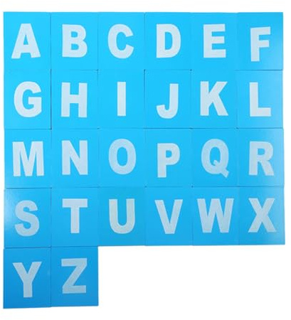 Luwecf Montessori Sandpaper Letters Child Development for Boys Girls Baby Age 1 2 3