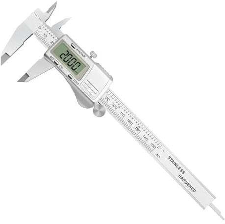Calibrador digital Calibrador Vernier de metal de 150 mm y 6 pulgadas con herramienta de medición de pantalla LCD