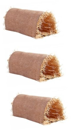 Supvox 3stücke Kaninchen Tunnel Nest Naturstroh Und Sicheres Schlafplatz Für Kleine Haustiere Wie Meerschweinchen Und Hamster Entspannen Und