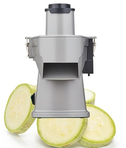 Beachtiful Picadora de Verduras Comercial 4 en 1, Procesador de Alimentos Multifuncional, Cortador de Patatas Eléctrico, Cortadora y Trituradora Automática de Cebolla con Cuchillas