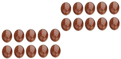 VILLCASE 20stücke Oval Schmucksteine Flachrückige Patches Für Kreative Schmuckherstellung Für Ohrringe Und Handwerksprojekte Vielseitig Einsetzbar