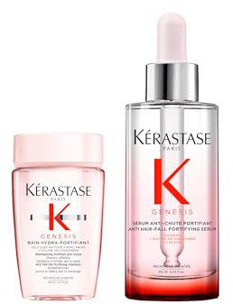 KERASTASE Genesis - Protocole Fortifiant Antichute - Shampoing & Sérum Anti-Chute - -97 % de Chute de Cheveux due à la Casse au Brossage* - Cheveux Cassants & Affaiblis