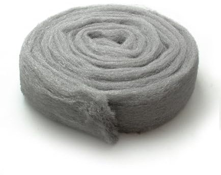 Paille de Fer n° 000 – Rouleau de 200g de Laine d’Acier – Grade Fin idéal Bois Tendres, Métaux & Finitions