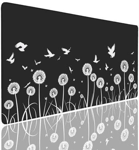 Tappetino per Mouse da Gaming, Tappetino Mouse Pad XXL Grande, Mousepad con Impermeabile e Antiscivolo, Lavabile Sottomano Copri Scrivania Ufficio, Tappetini Tappeto Mouse Mat 1600x800x4mm Bird (2)