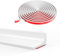 Silicone barre de seuil douche, joint pour douche, rebord douche italienne, barriere de douche anti débordement, Adatto per bagni, docce e cucine (Blanc, 105CM)