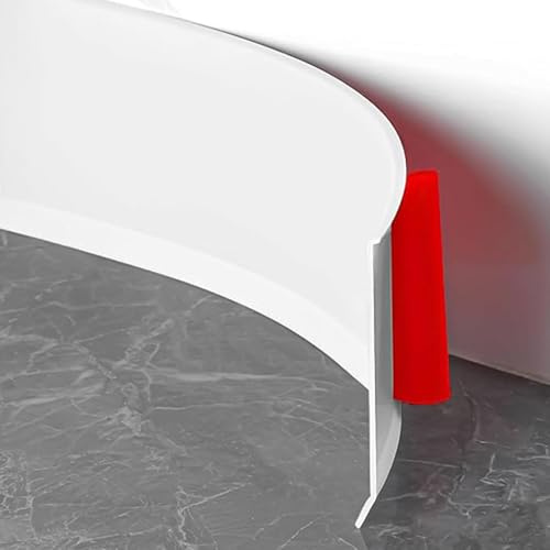Plinthe autocollante en PVC souple autocollante - Plinthes blanches pour murs, chambre à coucher, cuisine, etc. (blanc, 10 m x 10 cm)