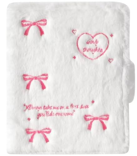 Glixoft Raccoglitore per Foto Formato A5, Album Fotografico in Peluche, Libro Portaoggetti per Organizzare E Collezionare Denaro, Carte Gioco, Cartoline