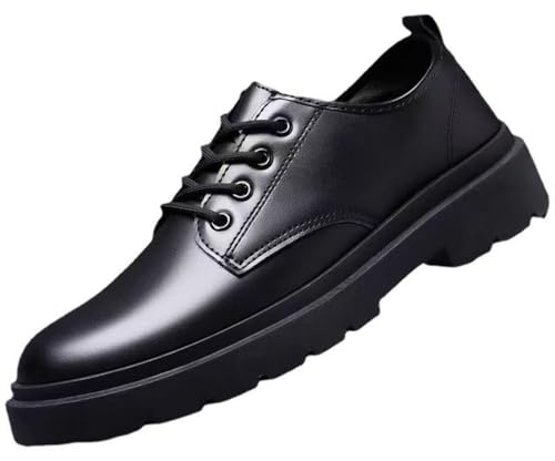 Hixingo Zapatos de Vestir Hombre Sin Cordones, 38-45 EU Zapatos de Cuero Modernos Zapatillas Vestir Hombre Verano Antideslizante Suela de Goma para Negocios, Bodas