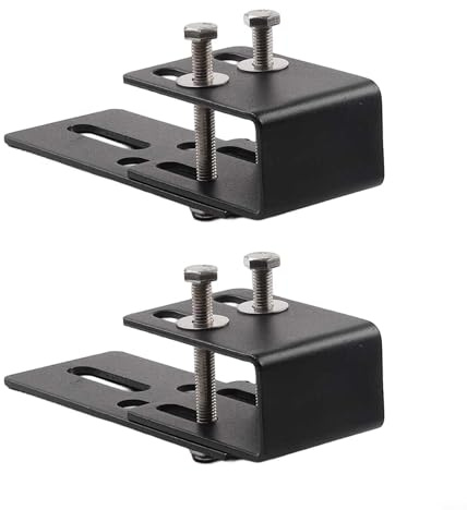 Desiumite Adjustable LED Work Light Bar Mounting Bracket for Car Roof Racks – Heavy-Duty Metal Braces & Brackets, Compatible with Off-Road Lights, Truck & SUV Roof Fixing
