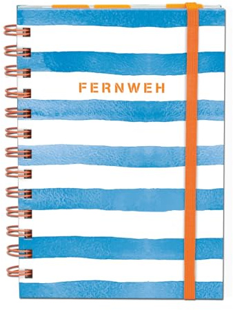 moses. Fernweh Reisetagebuch – Tagebuch für 3 Reisen, 102 gestaltete Seiten mit Weltkarte, Kalender, Packliste, Notizen, DIN-A5