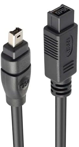 Cable FireWire 800 IEEE 1394b Bilingual - 4 polos 1,8 m negro