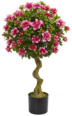 Nearly Natural 3ft. Azalea Artificial Topiary Tree
