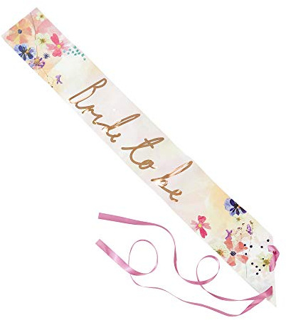 Talking Tables Bride to Be Sash Hen Party Accessories - Wear at Bridal Shower, Wedding Engagement, Getting Married