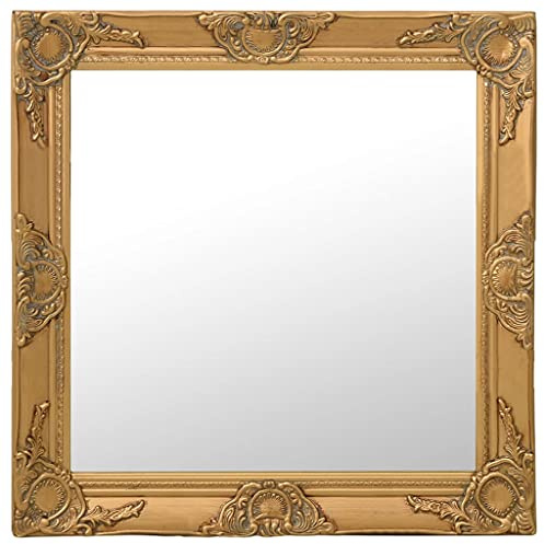 vidaXL Wandspiegel im Barock-Stil 60x60 cm Golden