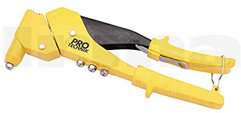 BSD Rivettatrice Manuale Professionale - Pistola per Rivetti con Testa Girevole a 360°, Pinze per Rivetti, Rivettatrice per Rivetti Ciechi 2.4/3.2/4.0/4.8mm