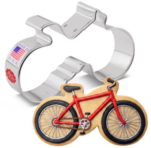 Ann Clark - Cortador de galletas para bicicleta, grande, 10 cm, fabricado en Estados Unidos