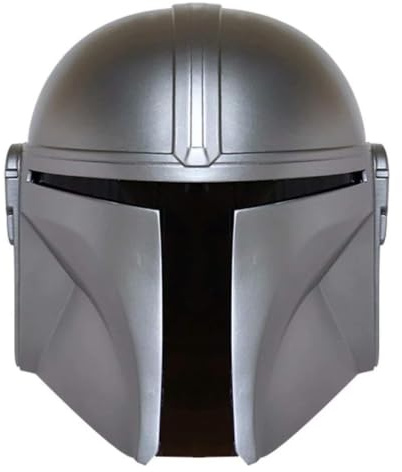 Mandalorian Helmet, Boba Fett Full Head PVC Mask Halloween Cosplay Costume Props For Adult Kids Silver