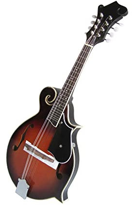 F-type 8-string Mandolin Instrument F-type Mandolin Eight-string Mandolin With Leather Case Mandolin Instrument for Beginner
