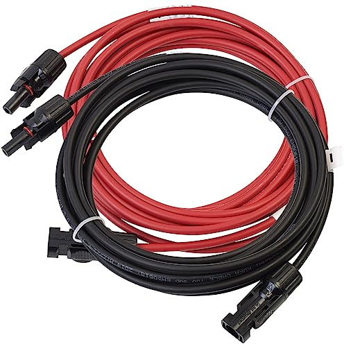 revolt KOMPATIBEL MIT M4 Verlängerung: Solar-Verlängerungskabel, KOMPATIBEL MIT M4-kompatibel, 2X 4 mm² (12 AWG), 5 m, IP68 (Solarkabel Verlängerungen, MC 4, Kabel)