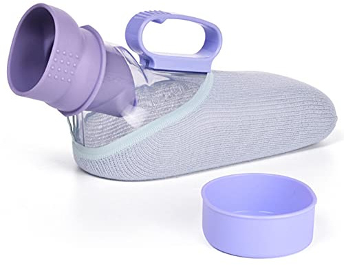 Bärbar urinal for män/kvinnor, urinaler for kvinnor/män med stor kapacitet, spillsäker urinflaska med lock och tratt, potturinal for äldre sjukhussängar rullstol/91 (Color : Male)