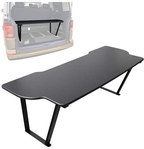 CHROMEMASTER | Kompatibel für Volkswagen VW T6 2015-2019 Multivan | Faltbar Bett für Auto, Multiflexboard Bettverlängerung für Camper, Campingbett, Klappbett, Regal, Tisch | Zubehör für den Wohnmobil
