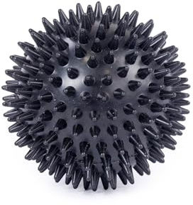 Fitness Mad Spikey Massage & Massage Ball Set, Ideal for Trigger Point Therapy, Deep Tissue & Myofascial Release, Designed to Relax Tight Muscles & Relieve Stress (9cm, Black)**G