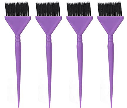 Set Professionale di Pennelli per Tinta Capelli 4 Pezzi - Setole Morbide, Design a Coda Lunga, Facile Applicazione, Portatile Pennello Tintura Capelli Applicatore Colore per Uso Domestico e in Salone