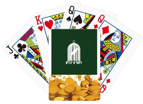 no/no Barcode Shopping Scanning Birdcage Gold Poker Spielkarte Klassisches Spiel