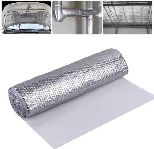 Putentfun Alubutyl SILBER 2.0 mm x 50 cm x 4 Meter = 2 m² Selbstklebende Alubutyl Anti Dröhn Dämmmatte, Auto Dämmung, Fahrzeugdämmung