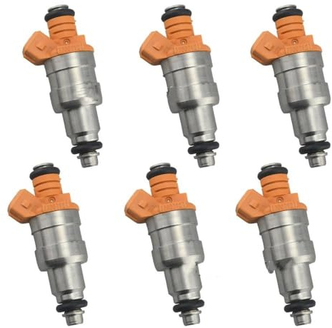 Kraftstoffinjektor 6PCS 53003956 FJ26 FJ124 Düsen Für Wrangler Für Cherokee YJ 1987-1998 I6 4,0 L Auto Zubehör Kraftstoff injektoren 33007127 Einspritzdüsen