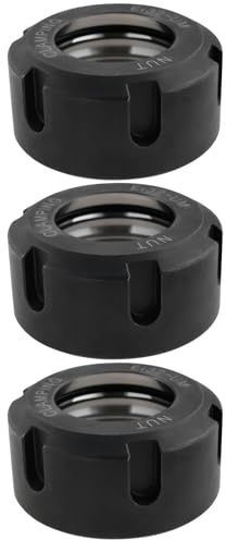 YINETTECH 3X ER32UM Collet Clamping Nuts 40 Brand Fasteners Prcatica Metal Collet Nut for Milling Engraving Machine Chuck Holder Lathe