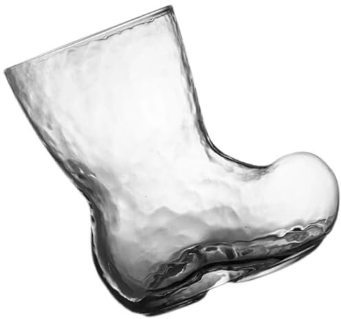 MAGICLULU Boot-glasbecher Großer Glasbecher Transparentes Weinglas Boot-weinglas Für Hause Bierstiefel Stiefelglasbecher Weihnachtsstiefelgläser Partygeschenke Kalte Getränke Fruchtsäfte Eis