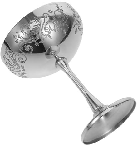 LIGIGWASH Coppa Dessert in Acciaio Inossidabile Alta Con Stelo Contenitore Multiplo Per Gelato Insalata e Snack Facile Da Pulire e Riutilizzabile Per Casa Ristoranti e Feste