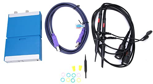 Digital Oscilloscope, Digital Dual Channel Virtual Oscilloscope 50MHz Bandwidth Oscilloscope 1G with Probe USB Cable, Precisionmeasuring